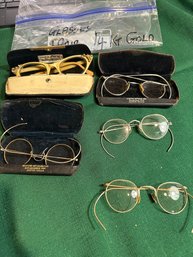 Antique Glasses- One Is 14k Gold