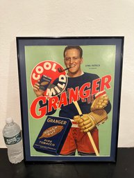 Framed 1940's Lynn Patrick Granger New York Rangers