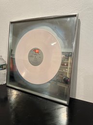 Eric Clapton On White Record Framed Mirror