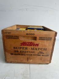 Western Super Match 38 Special Box W/empty Cartridge Boxes