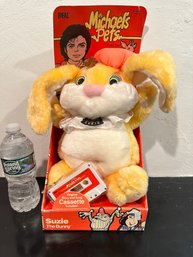 VINTAGE 1987 IDEAL MICHAEL JACKSON MICHAEL'S PETS SUZIE THE BUNNY RABBIT W/ TAPE