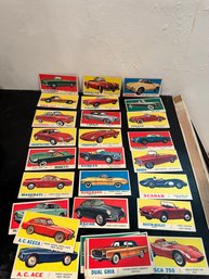 Assorted Lot Of 1961 Topps Sports Cars