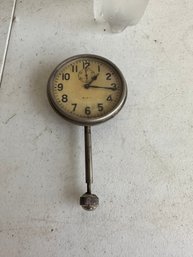 Vintage Elgin Car Clock Pocket Watch Long Stem Case Face Glass