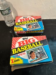 2 1989 Topps Big Baseball Series 1 Box With Sealed Packs