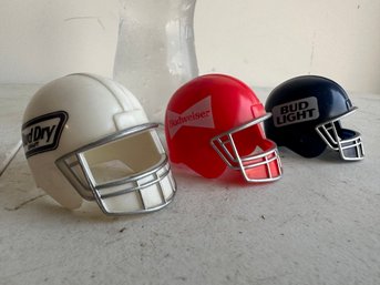 Lot Of 3 Mini Football Helmets