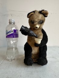 Vintage Japanese Panda Bear With Cola Tin Toy