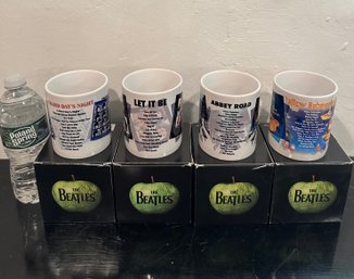 Lot Of 4 Assorted Beatles Mugs A Hard Days Night Etc