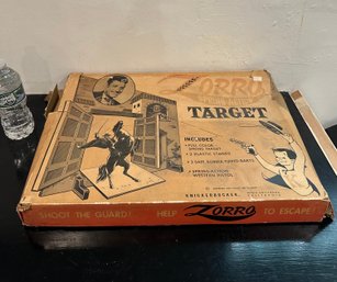 Vintage Zorro Spring Action Target Game