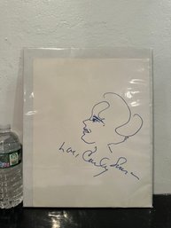 Signed Carly Simon Art Board