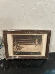 Framed Dempsey KO Fripo Photo