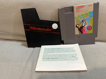 Nintendo NES Video Game Bandai Golf
