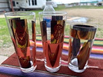 3 MCM Highball Glasses