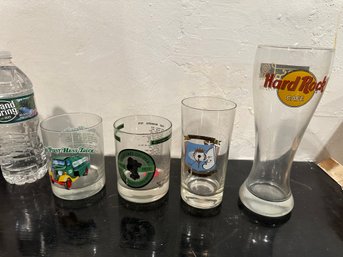 Assorted Vintage Advertising Glasses Lot