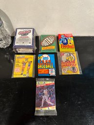 Assorted Sports Trading Card Packs Lot