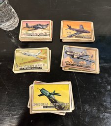 Assorted Lot Of 1952 Topps Wings Friend Or Foe Airplane Cards