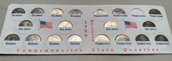 1999 Commemorative State Quarters Set- Missing PA