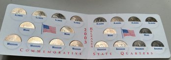 2003 Commemorative State Quarters Set Complete