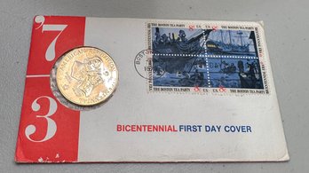 1973 Bicentennial First Day Cover Coin
