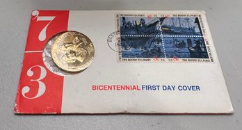 1973 Bicentennial First Day Cover Coin