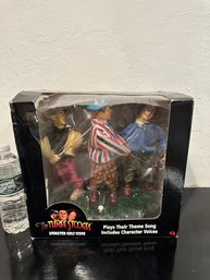 The Three Stooges Animated Golf Scene 2002 NEW IN BOX