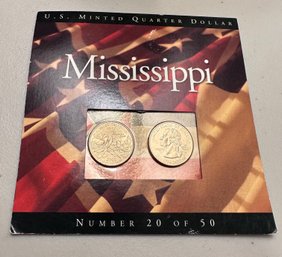 US Minted Quarter Dollar Mississippi