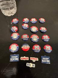 Assorted Lot Of Vintage Political Buttons