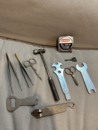 Lot Of Vintage Tools And Beer Openers