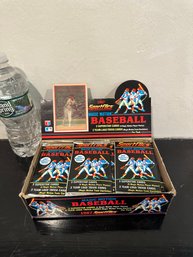 1987 Sportflics Baseball Card Set Trivia Cards Box With Sealed Packs