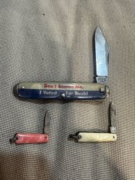 Lot Of Pocket Knives - Two Miniatures