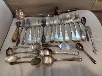 Lot Of Assorted Silverplate Silverware