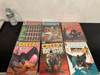 Assorted Lot Of Six CREEPY Comic Books