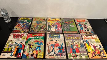 Assorted Lot Of Ten 12 Cent Comic Books