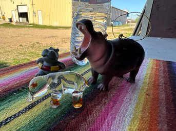 Hippo Figurine Lot