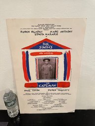 The Capeman Theater Broadway Window Card Poster