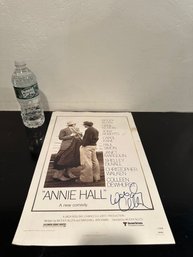 Signed Woody Allen Signed  Annie Hall Poster