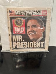 Lot Of New York Post President Obama Newspapers Election 2008