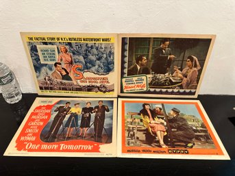 Lot Of 4 Vintage Lobby Cards