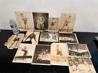 Very Old Black & White Boxing Photos Jack Dempsey, Eddie Martin,  Some Signed