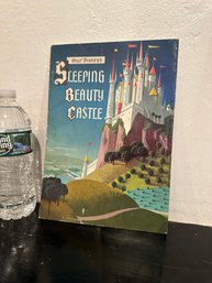 Vintage Walt Disney Sleeping Beauty Castle Illustrated Storybook Poster Print