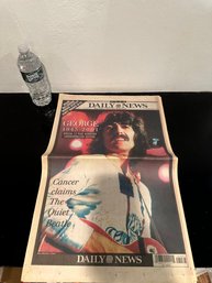 GEORGE HARRISON BEATLES 2001 DAILY NEWS SPECIAL COVER/TRIBUTE ISSUE