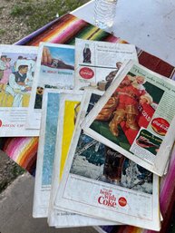 Lot Of Vintage Coca Cola Ads