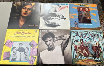 Lot Of Six Vinyl Records: Spector, Stealers Wheel, Etc