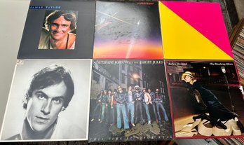 Lot Of Six Vinyl Records: James Taylor, Supertramp, Etc