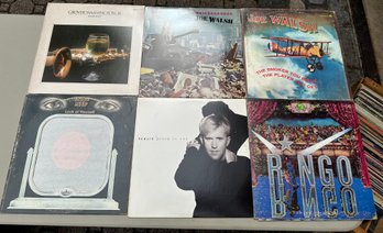 Lot Of Six Vinyl Records: Joe Walsh, Ringo, Howard Jones Etc