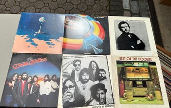 Lot Of Six Vinyl Records: ELO, Doobie Brothers Etc