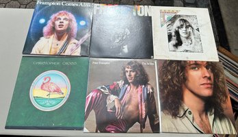 Lot Of Six Vinyl Records: Frampton, Chris Cross Etc