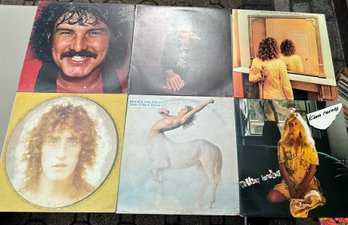 Lot Of Six Vinyl Records: Burton Cummings, Kim Carnes Etc