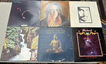 Lot Of Six Vinyl Records: Cat Stevens, Todd Etc