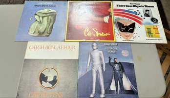 Lot Of Five Vinyl Records: Cat Stevens, Ringo Starr Etc