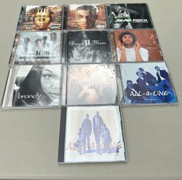 Lot Of Ten Hip Hop CDs: Boyz 2 Men, Brandy, Nas Etc